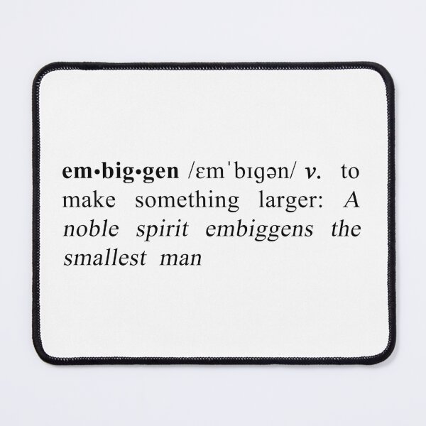 Item preview, Definition of Embiggen - Black designed and sold by sonof8bit.