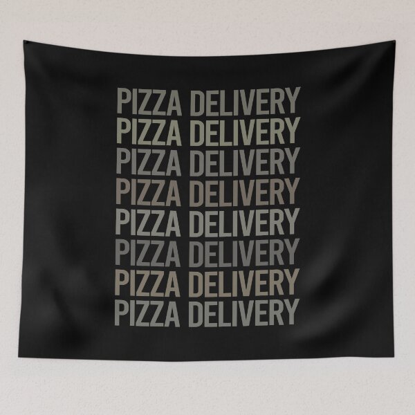 Item preview, Gray Text Art Pizza Delivery designed and sold by TarynBrown3126.