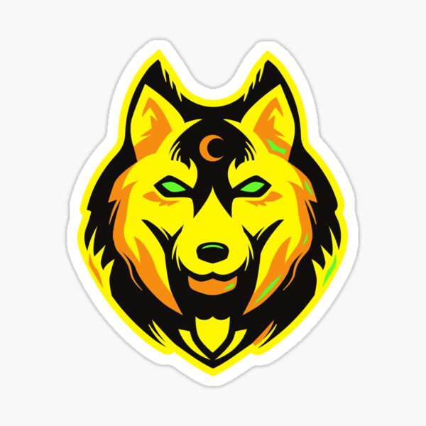 "Wolf hyna" Sticker for Sale by iskandy7 | Redbubble
