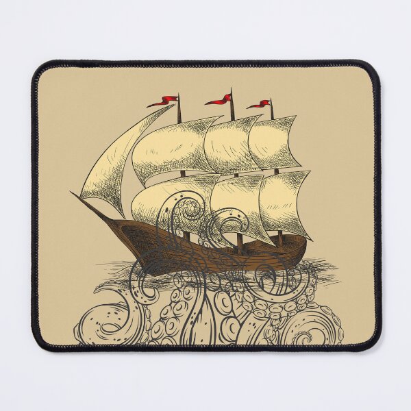 Item preview, Kraken Attacking Sailor Ship designed and sold by ArtOfStars.