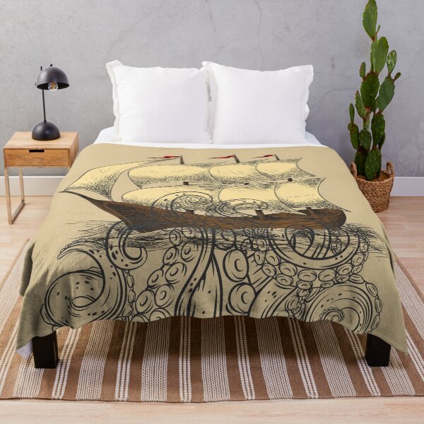 Item preview, Kraken Attacking Sailor Ship designed and sold by ArtOfStars.