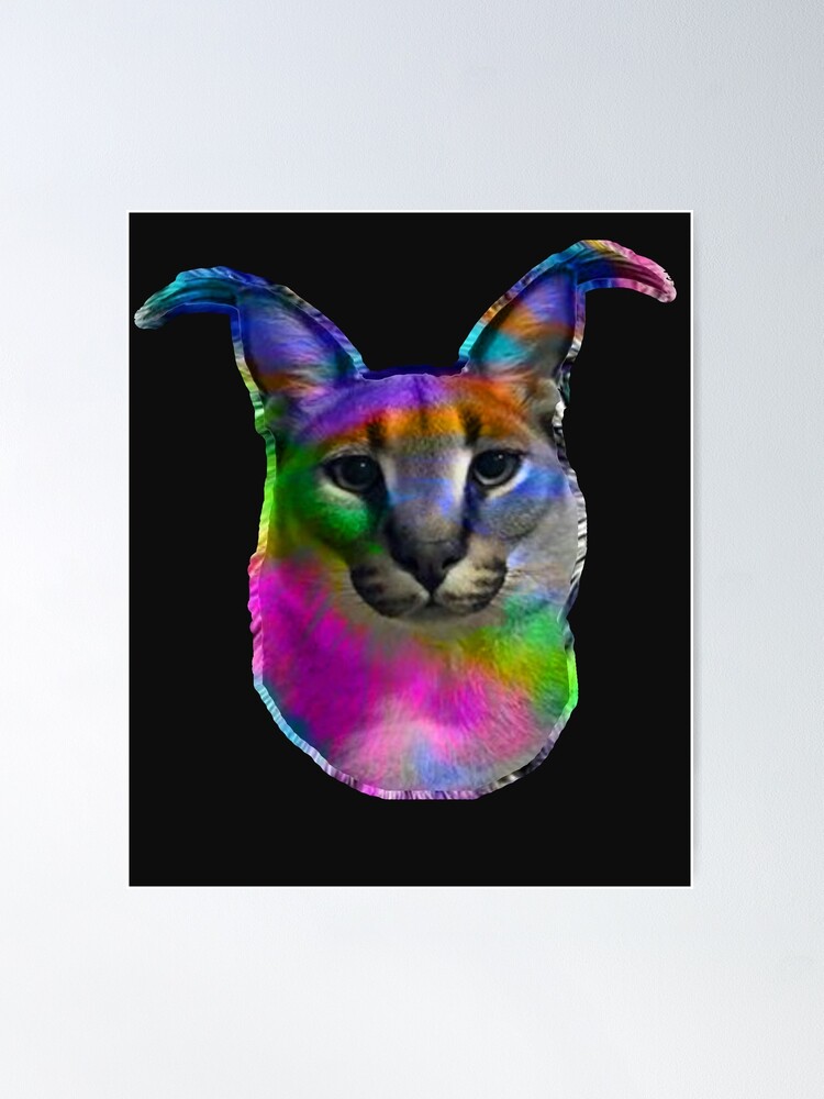 Baby Floppa meme Big floppa caracal Poster for Sale by giftycat