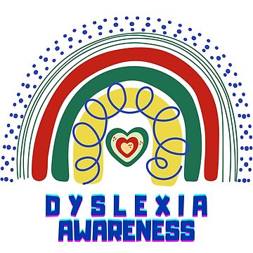 Artwork thumbnail, Dyslexia awareness Boho Rainbow for men and women by SLAYM21