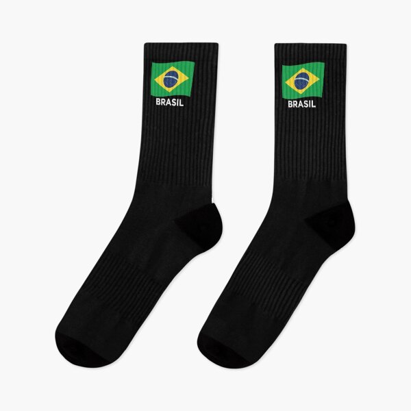 Artikelvorschau, Bandeira do Brasil Welle mit Text (auf Schwarz) entworfen und verkauft von STUDIO-72.