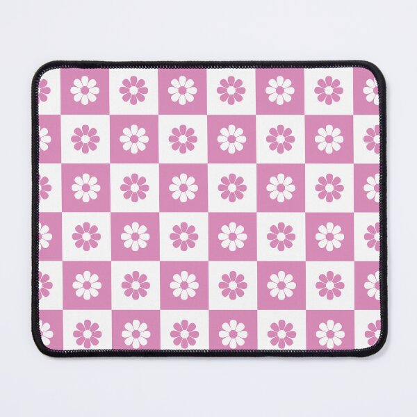 Item preview, Pink and White Checkered Flowers Pattern | Pink Floral Chekerboard designed and sold by thelustrous.
