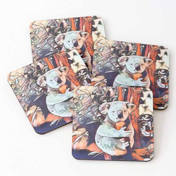 Artikelvorschau, Niedlicher Koala-abstrakter Malerei-Kunst-Entwurf entworfen und verkauft von WildMuse44.