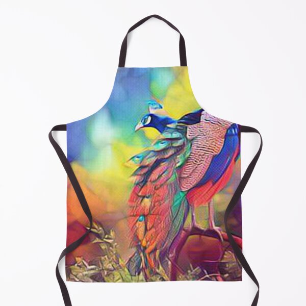 Item preview, The Peacock Portrait Abstract Painting Art Design designed and sold by WildMuse44.