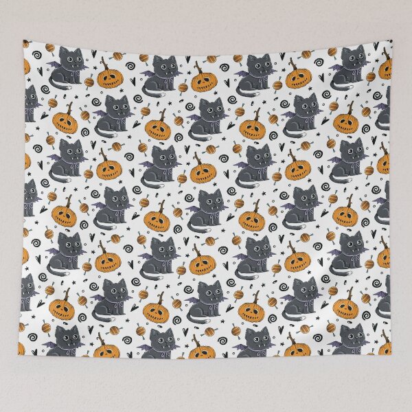 Item preview, halloween kitten designed and sold by OtterFactory.