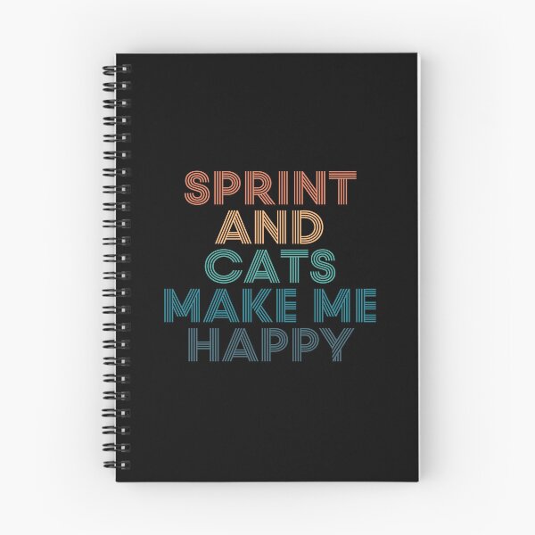 Item preview, Sprint And Cats Make Me Happy- Gift for Sprint & Cats Fans designed and sold by kindxinn.