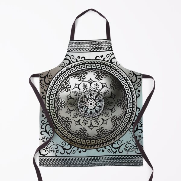 Item preview, Ornate Baroque Silver Gray Black Greek Keys Meander designed and sold by Yiorgos Designs.
