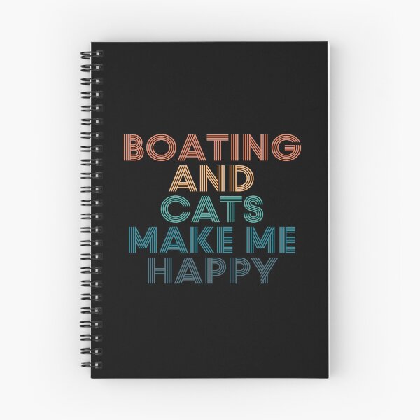 Item preview, Boating And Cats Make Me Happy- Gift for Boating & Cats Fans designed and sold by kindxinn.