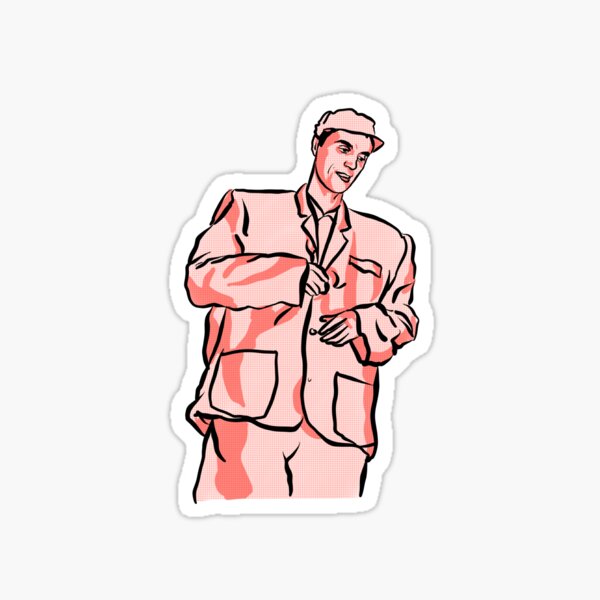 Big Heads Stickers Redbubble - cj bighead classic suit roblox