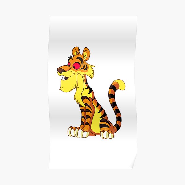 "Tiger funny cartoon " Poster for Sale by iskandy7 Redbubble