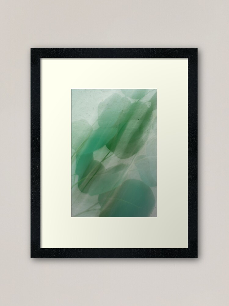 Alternate view of Fleur Blur Series-Abstract Eucalyptus Leaves Framed Art Print