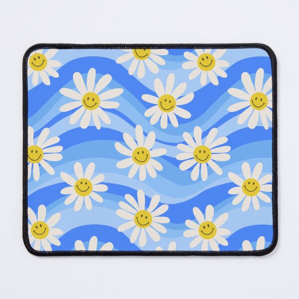 Item preview, Wavy Daisies Sky Blue designed and sold by lauragraves.