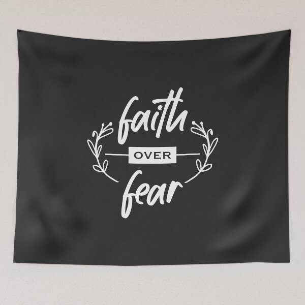 Item preview, Christian Design - Faith Over Fear - Isaiah 41 verse 10 designed and sold by simplydesignart.