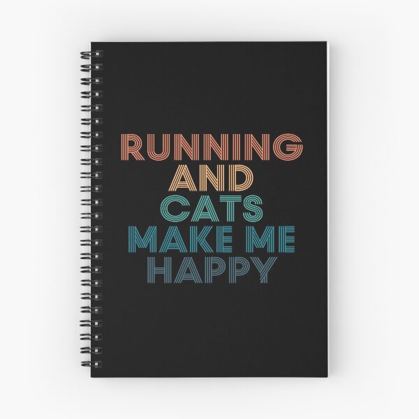 Item preview, Running And Cats Make Me Happy- Gift for Running & Cats Fans designed and sold by kindxinn.