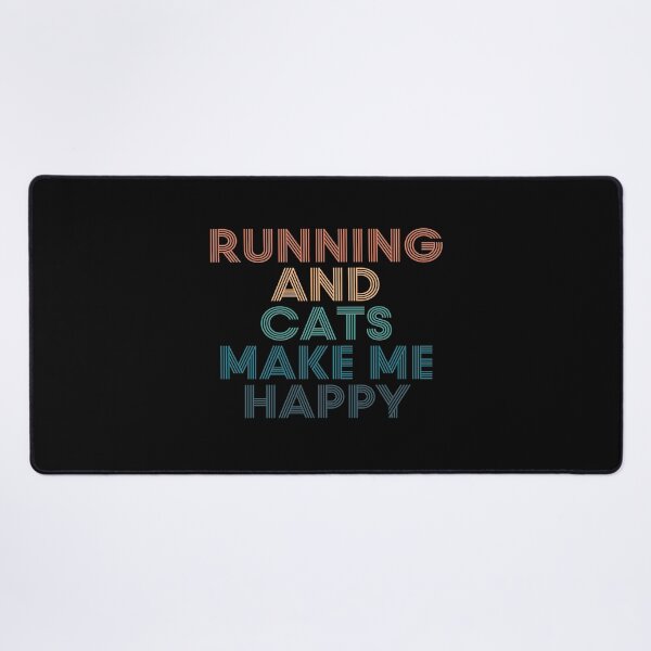 Item preview, Running And Cats Make Me Happy- Gift for Running & Cats Fans designed and sold by kindxinn.