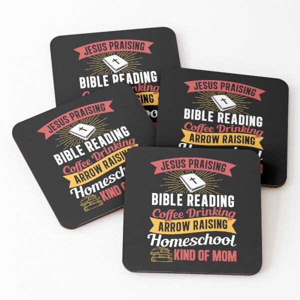 Item preview, Jesus Praising Bible Reading Coffee Drinking Homeschool Mom designed and sold by StrongShirts.