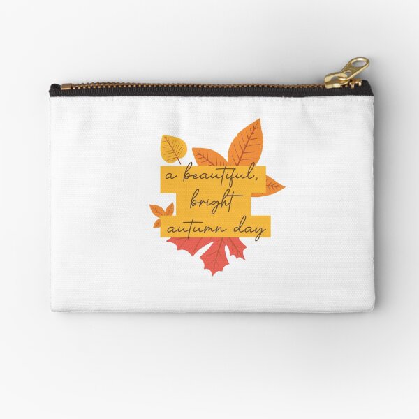 Bright Autumn Day Zipper Pouch