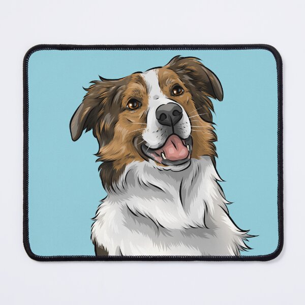 Item preview, English Shepherd | Sable and White | Cute Dog Art designed and sold by shirinsart.