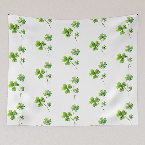 Item preview, Watercolor clover leaves designed and sold by tinkerfrost.