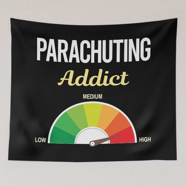 Item preview, Addict Parachuting Parachute Parachutist designed and sold by PriscillaHerna.