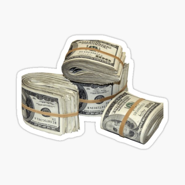 Money sticker Sticker for Sale by Psiklone