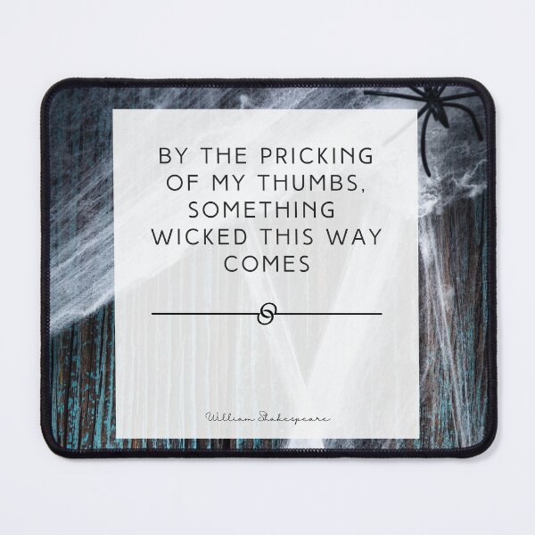 Item preview, William Shakespeare Macbeth Wicked Quote Halloween Print designed and sold by sirenlust.