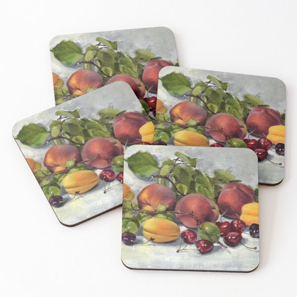 Item preview, Still life Apricot Peach Cherry Green Cherry Plum designed and sold by Kabira77.