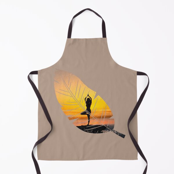 Item preview, Leaf with a Yogi practicing under the sunset designed and sold by M-Infinite.