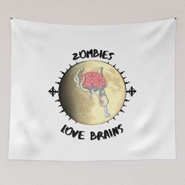 Item preview, zombies love brains designed and sold by Soofingscapes.