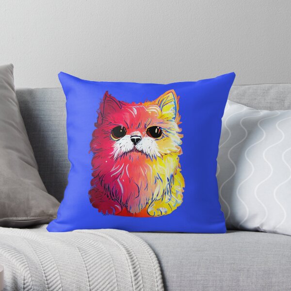 Persian cat outlet pillow