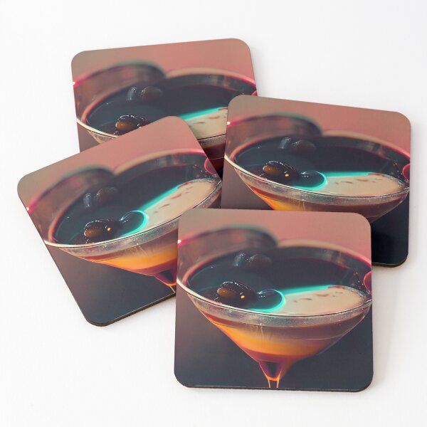 Item preview, Espresso Neon Love Martini | Cocktail | Artwork | Illustration designed and sold by Designsssssssssssssssss.