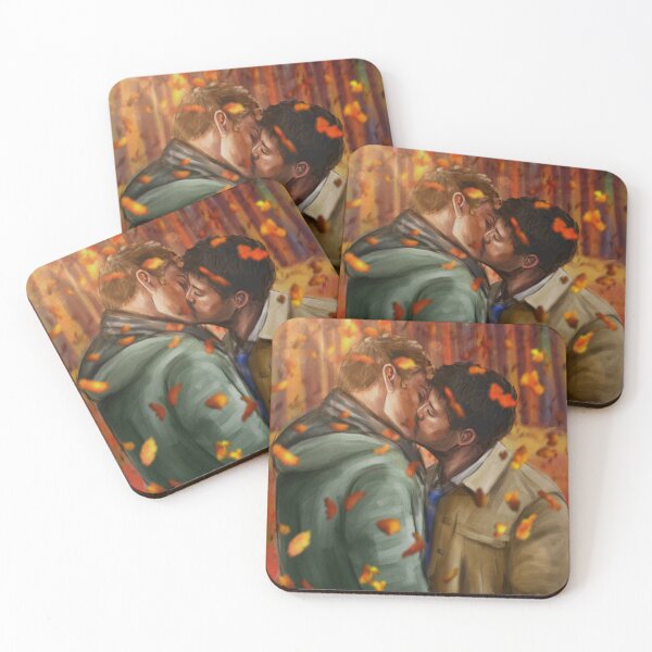 Item preview, Destiel autumn kiss designed and sold by M-O-E-M.