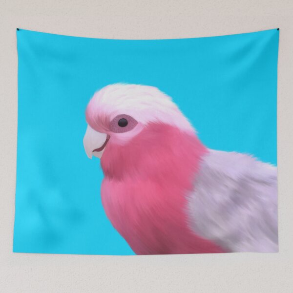 Item preview, Delightfully Pink Galah on Blue  designed and sold by Digitaldingo.