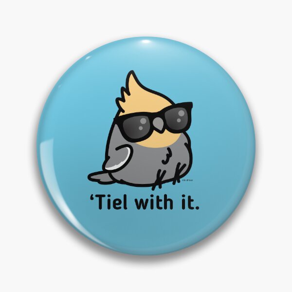 Item preview, 'Tiel with it - Grey Cockatiel designed and sold by birdhism.