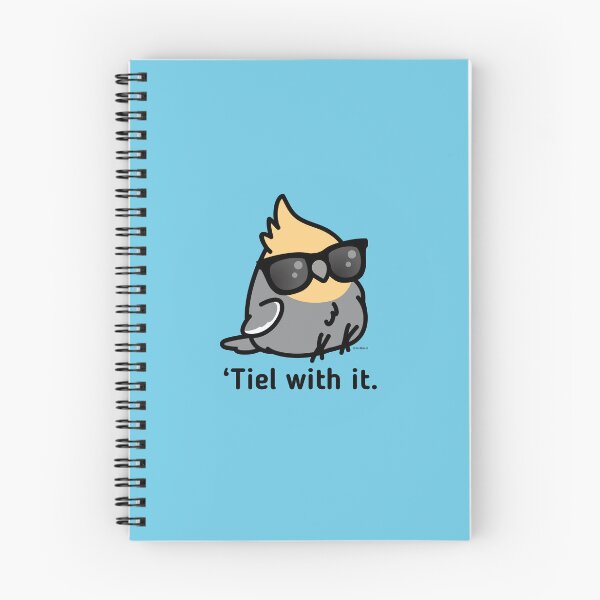 Item preview, 'Tiel with it - Grey Cockatiel designed and sold by birdhism.