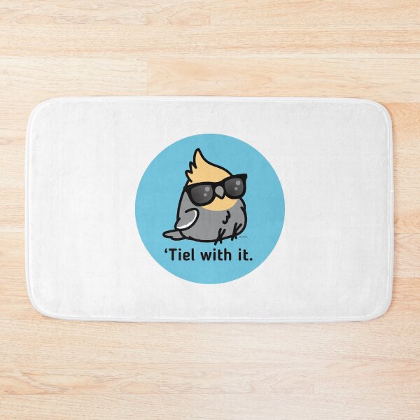 Item preview, 'Tiel with it - Grey Cockatiel designed and sold by birdhism.