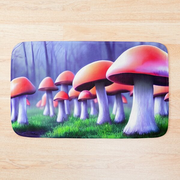 Item preview, Mushroom Forest Acrylic Art, Ai Generated Art  designed and sold by ACC .