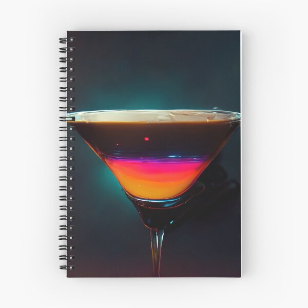 Aperçu de l'œuvre Esthétique Néon - Espresso Martini | cocktail | Oeuvre | Illustration créée et vendue par DadoDesigns.