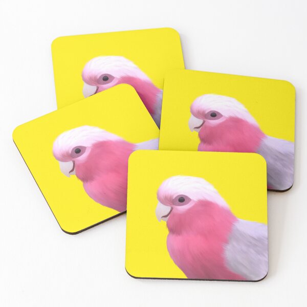 Item preview, Delightfully Pink Galah on Yellow designed and sold by Digitaldingo.