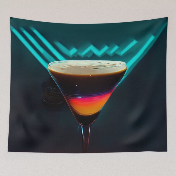 Item preview, Neon Aesthetic - Espresso Martini | Cocktail | Artwork | Illustration designed and sold by Designsssssssssssssssss.