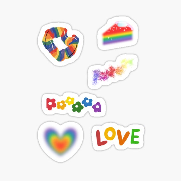 "Rainbow Sticker Pack" Sticker for Sale by ALLiNEED22 Redbubble