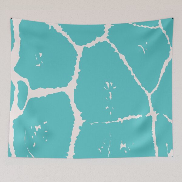 Item preview, Giraffe Print (aqua blue) designed and sold by DreamFruit11.