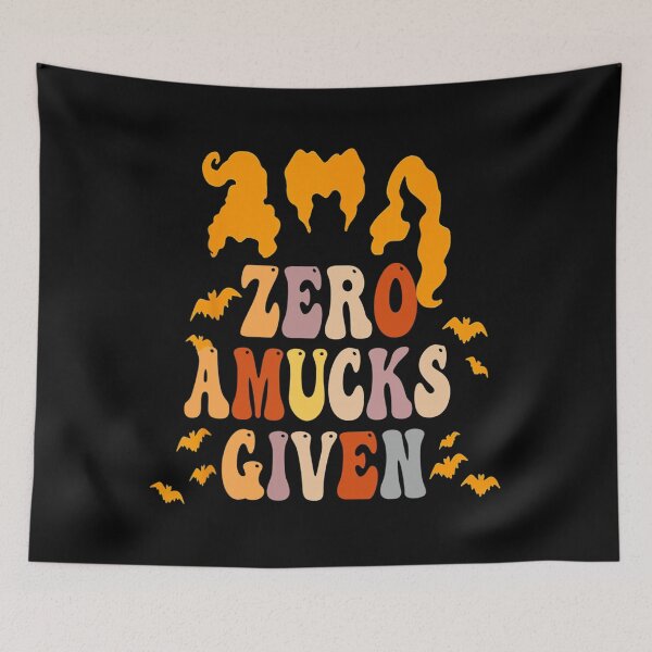 Item preview, Zero Amucks Given Funny Amuck With Bat Halloween Witch designed and sold by scrawnymisfit85.