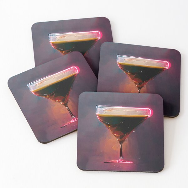 Item preview, Neon Aesthetic - Espresso Martini | Cocktail | Artwork | Illustration designed and sold by Designsssssssssssssssss.