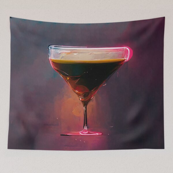 Item preview, Neon Aesthetic - Espresso Martini | Cocktail | Artwork | Illustration designed and sold by Designsssssssssssssssss.