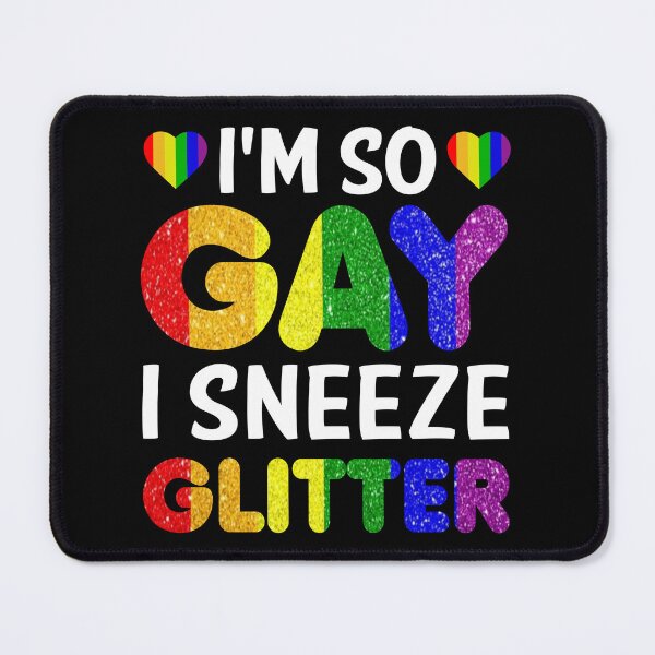 Item preview, I'm So Gay I Sneeze Glitter Funny LGBTQ Rainbow Pride Month designed and sold by haselshirt.