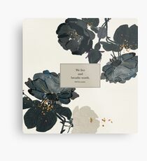 We live and breathe words. - Will Herondale. The Infernal Devices. Metal Print